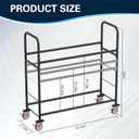 TONGMO Tire Storage Rack with Protective Cover - Adjustable Metal Tire Rack for Indoor/Outdoor Use - 58" H x 55.5" W x 17.5" D (55in)