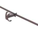 VILLAGE LIGHTING COMPANY [Front Door Garland Hanger] - Adjustable to Different Door Widths | Heavy-Duty Cast Iron | Decorative Christmas Decor | No Nails, Screws, or Damage (51-81 in., Brown)