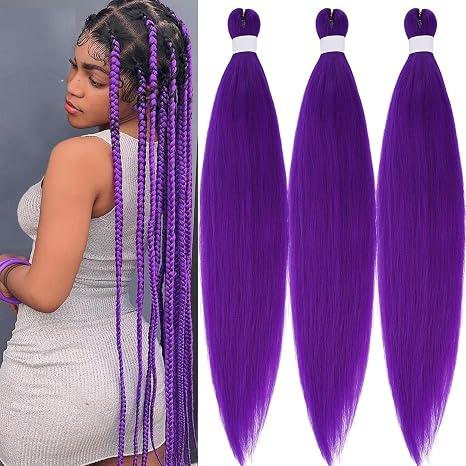 26-inch 3-pack pre-stretched woven colored hair extensions. Suitable for stage parties, Christmas, Halloween costumes, and actor costumes.