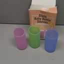 Impresa Silicone Feeding Bottle Covers for Baby - Compatible with Dr Brown Narrow Neck Glass Bottles - 3-Pack Multicolor 8 Oz - Glass Sleeves with Measurement Window & Textured Grip