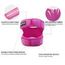 Dual Patella Strap - Double-Strap Open Patella Knee Support, Breathable & Stable Design (2-Pack,Pink, Size M)