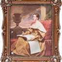 Vintage Picture Frame 8x10 Inch, Ornate Antique Photo Frames with Glass Front, Baroque Design, Tabletop & Wall Hanging, Photo Gallery, Bronze