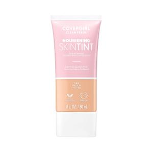COVERGIRL Clean Fresh Nourishing Skin Tint, 560 Medium, Liquid Foundation, Dewy Finish, Infused with Coconut & Aloe, Vegan Formula (1 Fl Oz (Pack of 1))