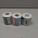 3 x 500 PCS Christmas Gift Tags, Self Adhesive Santa Claus Stickers, Festive Holiday Name Labels for Wrapping Paper Presents Decor, 8 Designs (Cartoon-1)