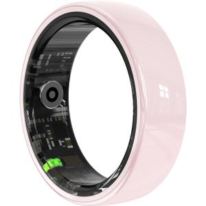 Smart Rings for CouplesHealth Rings for Men & Women, 24/7 Track Heart Rate, Sleep, SpO2, Stress, HRV & Cycles. 5ATM Waterproof, iOS/Android, No Subscription.(Pink, 9 (19.1mm))