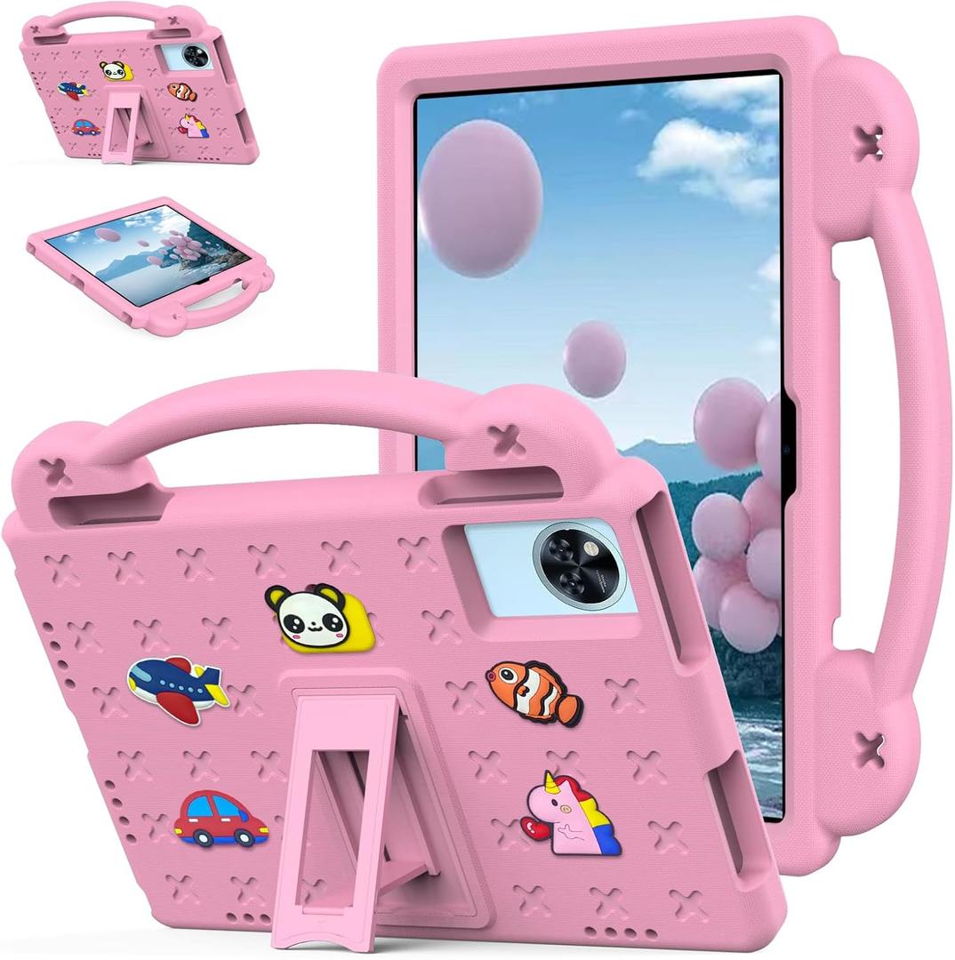 Kids Case for Lenovo Idea Tab 11 inch Tablet 2025, Model TB336FU TB336ZU, with Stand Handle Dolls, Pink