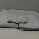 Utopia Bedding Queen Sheet Set - Jersey Knit Sheets 4 Piece  Cotton  Soft T-Shirt Stretchy Sheets (Heather Light Grey)