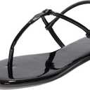 Project Cloud Thong Sandals for Women 2025 - Memory Foam and Lightweight Summer Essentials - Non Slip Flip Flops for Women Footwear with Back Strap Beach Flats Sandals (Celebration) (8, Black)