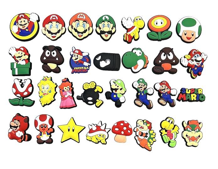 35Pcs Cartoon Croc Charms for Shoe, Cartoon Shoe Charms for Clogs Sandals Decoration, Pack Of 2