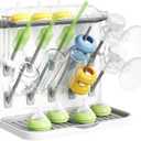 Lifewit Baby Bottle Drying Rack with 10 Hooks, Newborn Essentials Must Haves, Countertop Holder Organizer for Baby Stuff, Rack Dryer for Pacifiers, Weighted Straws, Pump Parts