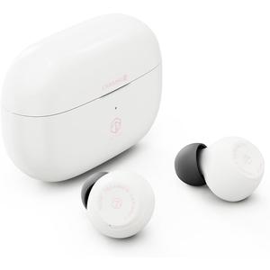 ROSESELSA Ceramics Budget Wireless Earbuds, High-Fidelity Sound, 60ms Gaming Earphones, 35H Playtime with Super Charge, IPX5 Sweat Resistant, Dual Connectivity, Bluetooth 5.3, ENC (White)