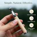 Herbal Air Stick Smokeless Inhaler Maple Wood Barrel & Stainless Steel Tip 4 Scents Smoking Alternative Portable, Non-Electric for Quit Smoking Support, Anxiety Relief
