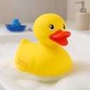 10" Jumbo Classic Yellow Rubber Duck Bathtime Toy, Floating Fun Pool Preschool Bathtub Toy, Giant Flexible Large Yellow Duck for Kids (1)
