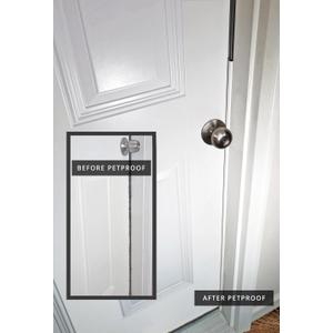 PETPROOF Cat Scratch-Resistant Weatherstrip and Door Frame Protector, 4-Pack, White