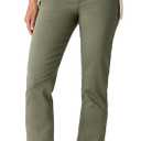 Levi Strauss Signature Women's Totally Shaping Ultimate Pull-On Ankle Straight Jean Mid-Rise Stretch Denim, Olive Night, 20 Plus Short