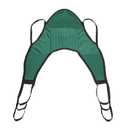 Dynarex 10745XL Polyester U-Sling with Head Support, Green, X-Large, 600 lbs Load Capacity, 44.1" Length, 48.43" Width