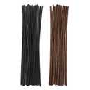 25pcs White and 25pcs Brown Rattan Reed Diffuser Sticks Replacement Rattan Reed Diffuser Refill Sticks (White+Brown)