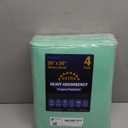 FYGRIP 4 Pack 36 x 36 Extra Heavy Absorbency Washable Underpads, Waterproof Quick Drying Nursing Incontinence Reusable Washable Bed Pee Pads for Dogs, Diaper Changing & Adults, Green