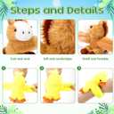 Gemscream 6 Pcs Stuffed Animal Slap Bracelets for Kids, 8 Inch Small Classroom Prizes Toy, Animal Wrist Cute Snap Bracelets Birthday Gifts for Boys and Girls Pet Adoption Party Favors(Farm Animals)