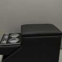 Center Console Between Seat for Minivans, SUVs, Middle Van Console Floor Console Organizer Storage Box with Locking