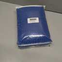 Extra Long Shower Curtains 96 inch Classic Blue Waffle Shower Curtain for Bathroom, Heavy Duty 256GSM Modern Shower Curtain, Machine Washable,Water Resistant with 12 Metal Hooks, 72Wx96H