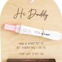 Pregnancy Announcement For Dad- Hi Daddy Pregnancy Test Keepsake Wooden Sign- Baby Surprise Announcement Ideas, Pregnancy Reveal To Husband, Daddy To Be Gifts