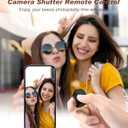 TikTok Scrolling Ring - Remote Control for TikTok, Bluetooth Page Turner Ring Scroller for iPhone iPad, Camera Shutter Short Video and Music Remote Controller, iOS Android Phone Compatible (BLACK)