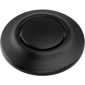 Delta Faucet Air Switch for Disposal Black, Air Switch for Garbage Disposal, Air Switch Kit, Air Switch Button, Matte Black 72050-BL