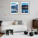Wood 24x36 Picture Frame with 20x30 Mat, Display 20x30 with Mat or 24x36 Without Mat, Wood 24 by 36 Photo Frame, 24 x 36 Frame for Wall Hanging Display, Deep Brown