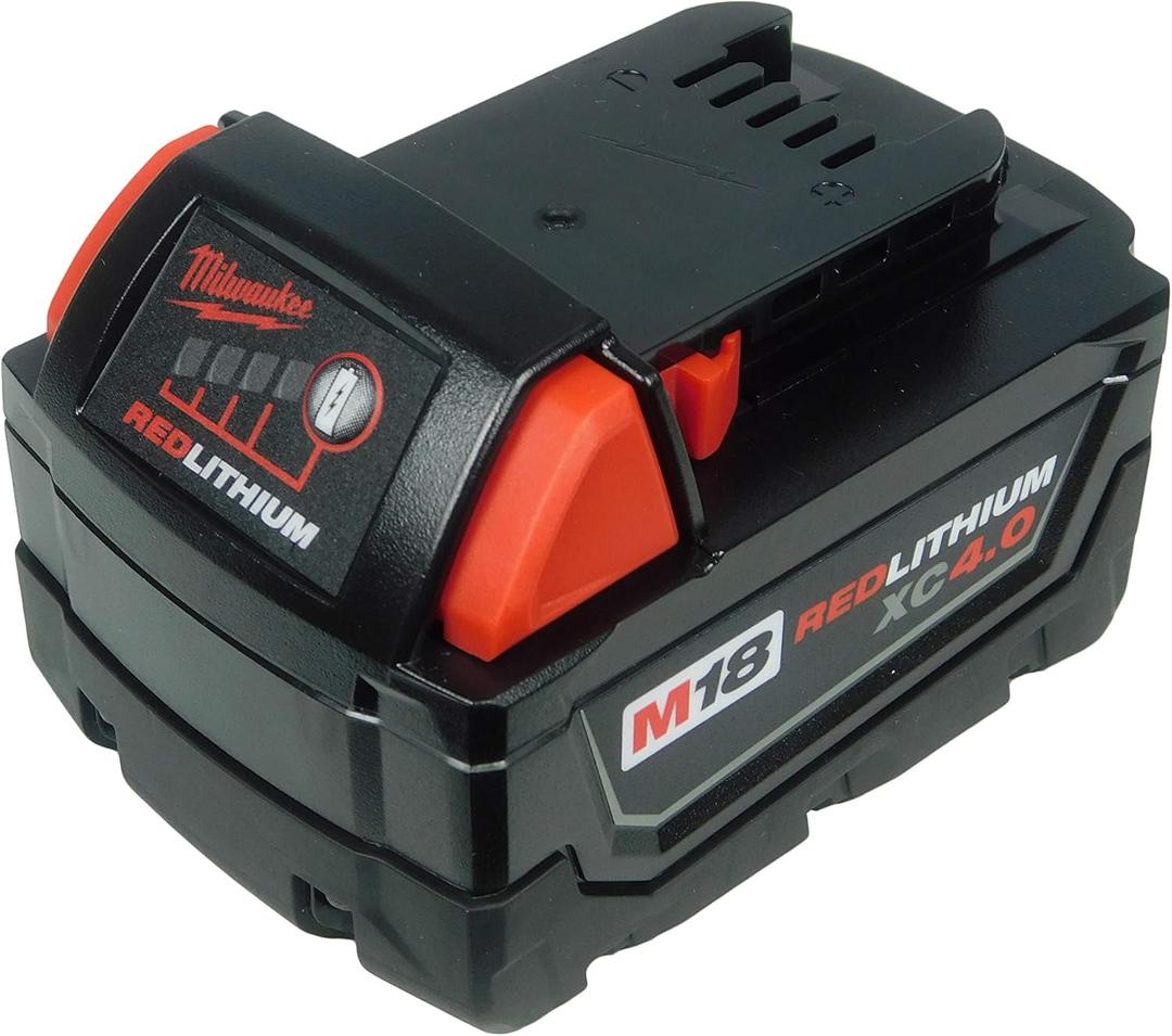 Milwaukee 48-11-1840 18-Volt M18 Red Lithium Xc 4.0 Ah Battery Packs
