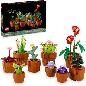 LEGO Botanicals Tiny Plants - Artificial, Fake Indoor Plant Building Set for Home, Kitchen, Desk Decoration, Adults Ages 18+ - Gift for Birthdays - 10329