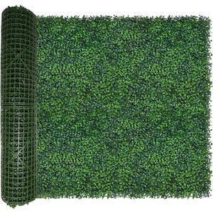 Artificial Ivy Privacy Fence Wall Screen, 40X120 in (33.5 sqft) UV-Anti Faux Boxwood Roll Panels Greenery Backdrop Ivy Vine Leaf Hedges Fence Panels for Indoor Outdoor Green Wall Decor