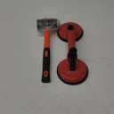 Floor Gap Fixer Tool for Laminate Floor Gap Repair Include Suction Cup and Mallet (Can't use on scraped surface floor)-Orange Kit