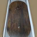 Rotating Window Plant Shelves with 3 Anti-slip Mats, 3 Tier Plant Stand Indoor Outdoor, Wooden Window Plant Shelf with 3 Circle Hook, Hanging Plant Holder for Window, Potted Plants, Flowerpots (Antique Color, 3 Tier)