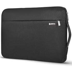 Voova Laptop Sleeve Case 14 15 Inch with Handle, 360 Protective Waterproof Slim Computer Bag Cover Compatible with MacBook Air 15 M2/M3/M4 2024-2025, MacBook Pro 14/15, Hp Chromebook 14, Black