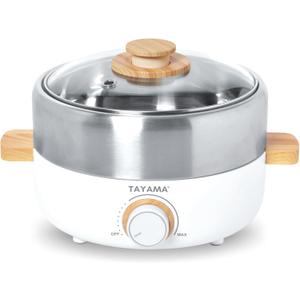 2.5 Qt White Electric Nonstick Multi-Cooker Hot Pot & Grill