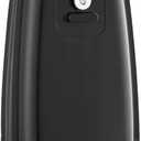 BELLA Electric Can Opener and Knife Sharpener, Multifunctional Jar and Bottle Opener with Removable Cutting Lever and Cord Storage, Stainless Steel Blade, Black