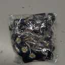 SlowTon No Pull Dog Harness with Leash - Soft Lightweight Floral Pattern Puppy Harness, Adjustable Pet Harness for Small Medium Dogs (Black Daisy XXS)