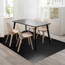Vinyl Floor Mat for Home, Waterproof Area Mat Under Dining Room Table 42x78