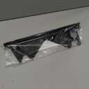 Stainless Steel Stove Gap Covers,Stove Gap Filler, Range Trim Kit, Stove Gap Guards, Heat Resistant and Easy to Clean, Easy retractable Length 13.8" to 27.5", Width 0.79",Black(2PCS)