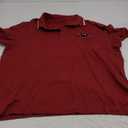 True Religion Men's JV7 Tipped Polo – Short Sleeve Cut & Sew Knit Polo Shirt with Contrast Trim & Logo Size XL, Red