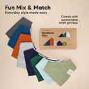 KeaBabies 8-Pack Organic Baby Bandana Bibs for Boys, Girls - Super Absorbent Triangle Baby Bibs for Drooling and Teething Infant, 100% Cotton Extra Soft for Newborn, Infant 0-36 Months (Hunter)