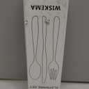 20 Pcs Black Silverware Set, Food-Grade Stainless Steel Flatware Set for 4, Square Cutlery Set, Mirror Polished Tableware Eating Utensils Set for Kitchen, Include Knife Fork Spoon Set,Dishwasher Safe