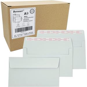 A9 Invitation envelopes200 PCS 5.75x8.75 in - windowless design 120GSM white paper envelopes with printabl quick self-seal for invitations, greeting cards, photos invoices