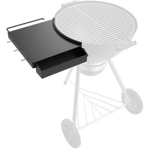 Weber 22" Kettle Grill Table Shelf - Portable BBQ Side Table for Master Touch Charcoal Grills, Storage Holder Tray (For All 22")