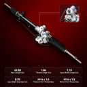 Torchbeam Power Steering Rack and Pinion Assembly for 2009-2014 Maxima
