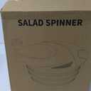 Brigii Salad Spinner, 4.24 Quart Lettuce Spinner with Double Drainage Holes, Salad Dryer for Washing, Spinning, and Draining Greens, Fruits, and Vegetables