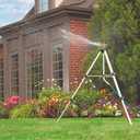 Melnor 65162AMZ Metal Pulsating Sprinkler with QuickConnect Set, Amazon Bundle, XT Tripod