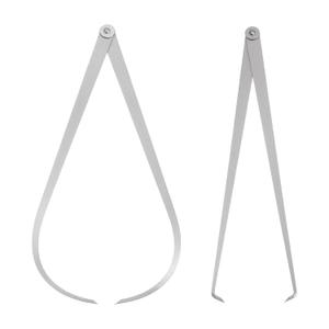 HARFINGTON Firm Joint Inside Outside Caliper Set 350mm 14 inch 410 Stainless Steel Firm Friction Joint for External Internal Measurements