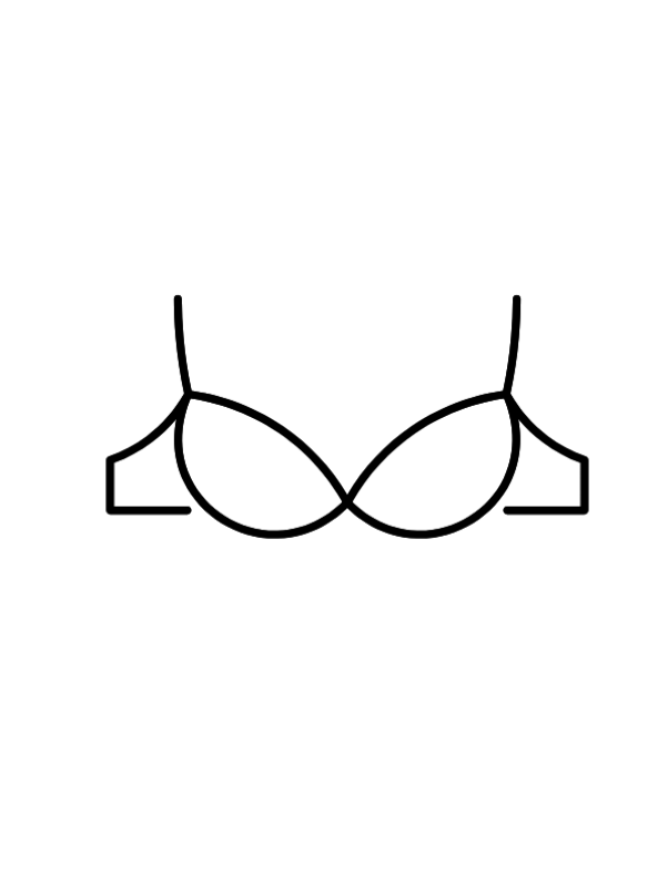 Black Sports Bra For Women Medium